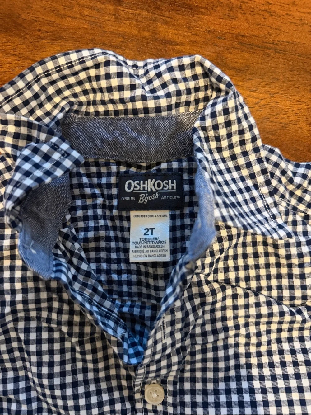OshKosh Bgosh lightweight gingham